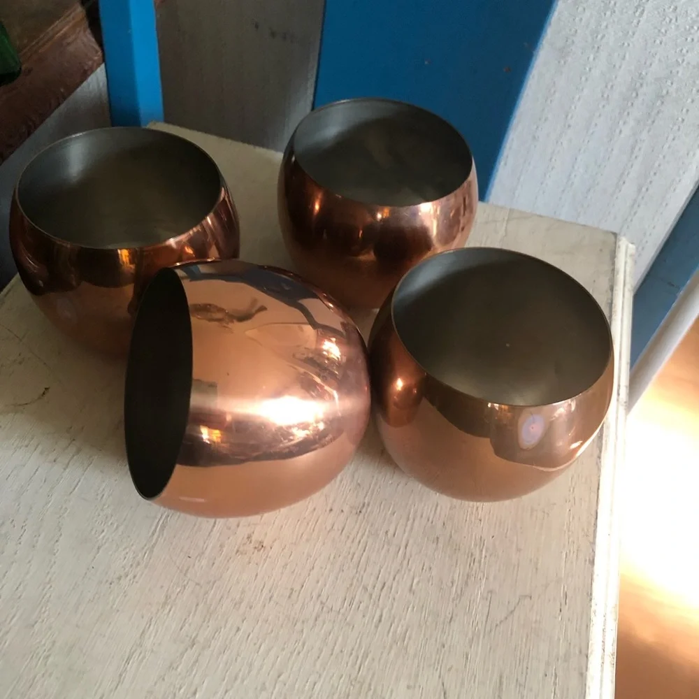 Vintage Copper Moscow Mule Cups
